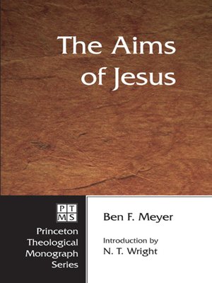 cover image of The Aims of Jesus